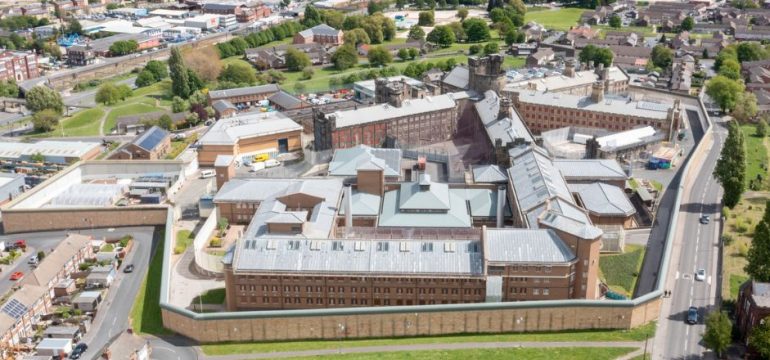 Aerial view of Armley Prison, Leeds