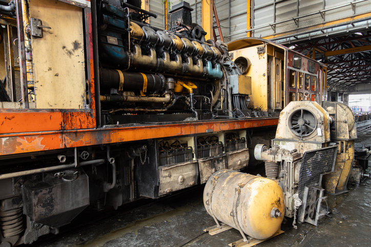 Oil spills in diesel locomotives